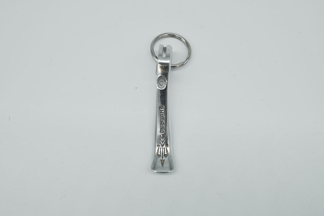 Schlüsselanhänger/Key chain with old shiftlever: DA, Shimano 600, Campagnolo...