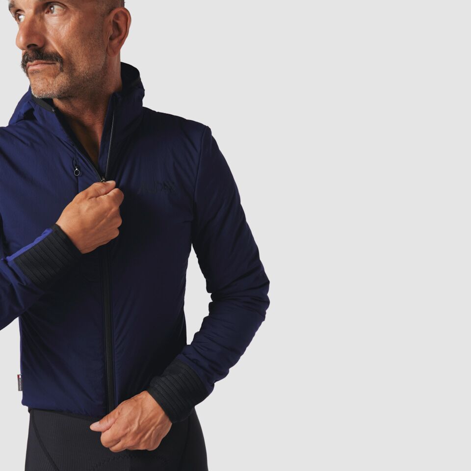 Audax Jacke Zélie for Men in Silver Pine, Navy and Caramel